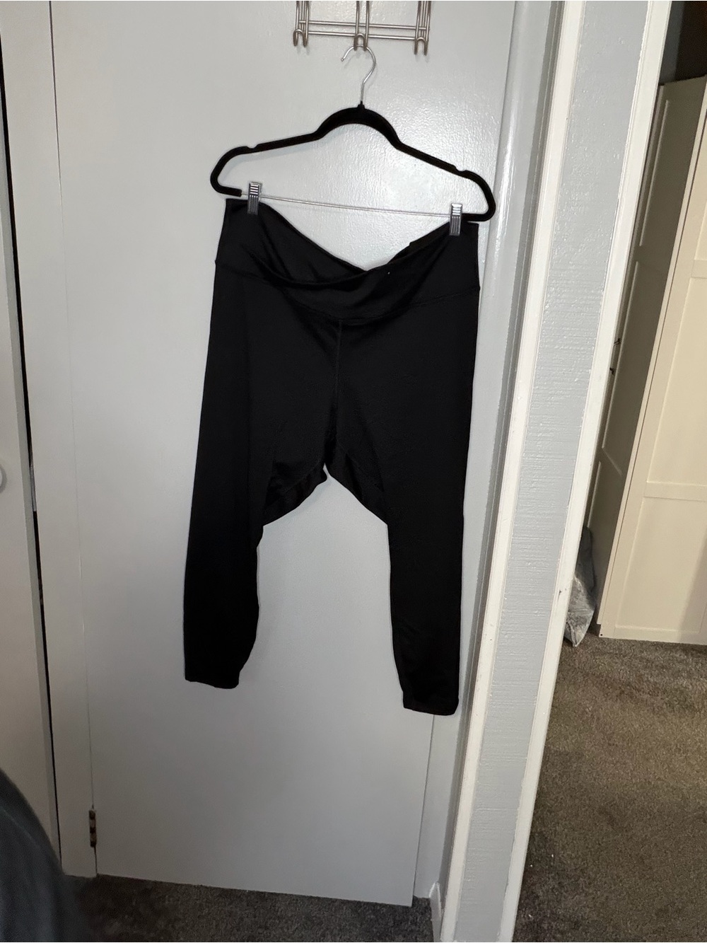 Old Navy Black Kids Leggings with Fold-Over Waistband